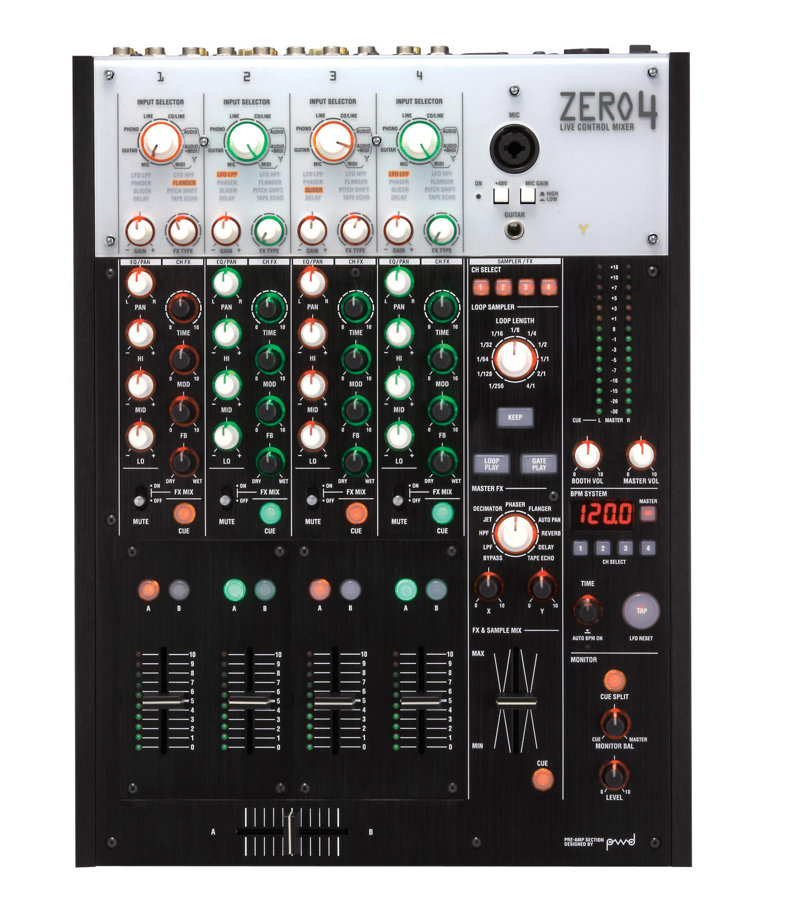 4-х канальний DJ мікшер KORG MixerZero4 - купить в Одессе, Киеве